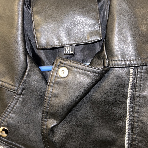 Black Pleather SheIn Jacket - Picture 2 of 3